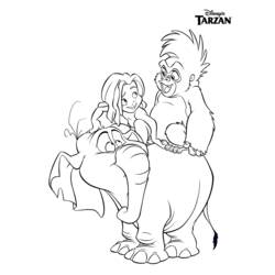 Página para colorir: Tarzan (Filmes animados) #131208 - Páginas para Colorir Imprimíveis Gratuitamente