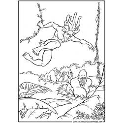 Página para colorir: Tarzan (Filmes animados) #131212 - Páginas para Colorir Imprimíveis Gratuitamente