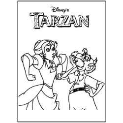 Página para colorir: Tarzan (Filmes animados) #131239 - Páginas para Colorir Imprimíveis Gratuitamente