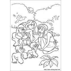 Página para colorir: Tarzan (Filmes animados) #131257 - Páginas para Colorir Imprimíveis Gratuitamente