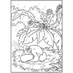 Página para colorir: Tarzan (Filmes animados) #131297 - Páginas para Colorir Imprimíveis Gratuitamente