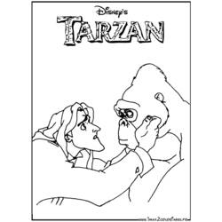 Página para colorir: Tarzan (Filmes animados) #131307 - Páginas para Colorir Imprimíveis Gratuitamente