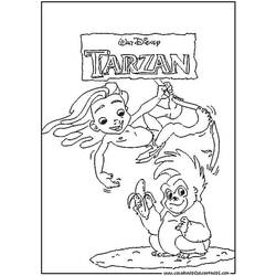 Página para colorir: Tarzan (Filmes animados) #131326 - Páginas para Colorir Imprimíveis Gratuitamente