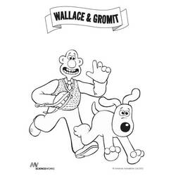 Desenhos para colorir: Wallace e Gromit - Páginas para Colorir Imprimíveis Gratuitamente