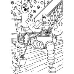 Página para colorir: Wallace e Gromit (Filmes animados) #133464 - Páginas para Colorir Imprimíveis Gratuitamente
