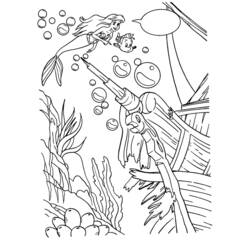 Desenho A Pequena Sereia (Filmes de Animação) #127354 para imprimir e colorir