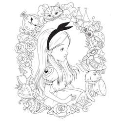 Desenho Alice no País das Maravilhas (Filmes de Animação) #202792 para imprimir e colorir