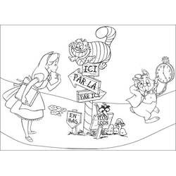 Desenho Alice no País das Maravilhas (Filmes de Animação) #202800 para imprimir e colorir