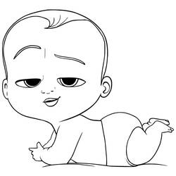 Desenhos para colorir: Chefe Bebê - Páginas para Colorir Imprimíveis Gratuitamente