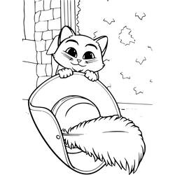 Página para colorir: Gato de Botas (Filmes de Animação) #170612 - Páginas para Colorir Imprimíveis Gratuitamente