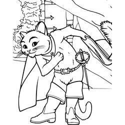 Página para colorir: Gato de Botas (Filmes de Animação) #170615 - Páginas para Colorir Imprimíveis Gratuitamente