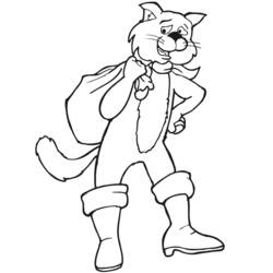 Página para colorir: Gato de Botas (Filmes de Animação) #170628 - Páginas para Colorir Imprimíveis Gratuitamente