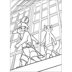 Página para colorir: Gato de Botas (Filmes de Animação) #170638 - Páginas para Colorir Imprimíveis Gratuitamente