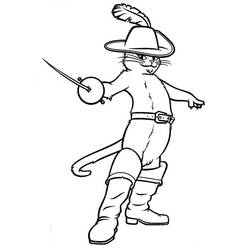 Página para colorir: Gato de Botas (Filmes de Animação) #170643 - Páginas para Colorir Imprimíveis Gratuitamente