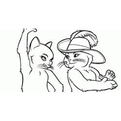 Página para colorir: Gato de Botas (Filmes de Animação) #170651 - Páginas para Colorir Imprimíveis Gratuitamente