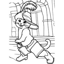 Página para colorir: Gato de Botas (Filmes de Animação) #170662 - Páginas para Colorir Imprimíveis Gratuitamente