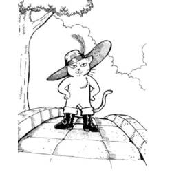 Página para colorir: Gato de Botas (Filmes de Animação) #170678 - Páginas para Colorir Imprimíveis Gratuitamente