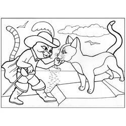Página para colorir: Gato de Botas (Filmes de Animação) #206785 - Páginas para Colorir Imprimíveis Gratuitamente