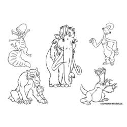 Desenhos para colorir: Ice Age - Páginas para Colorir Imprimíveis Gratuitamente