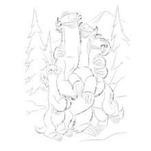Desenho Ice Age (Filmes de Animação) #71615 para imprimir e colorir