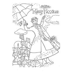 Desenhos para colorir: Mary Poppins - Páginas para Colorir Imprimíveis Gratuitamente