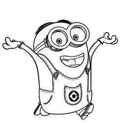Página para colorir: Minions (Filmes de Animação) #72067 - Páginas para Colorir Imprimíveis Gratuitamente