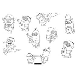 Página para colorir: Minions (Filmes de Animação) #72072 - Páginas para Colorir Imprimíveis Gratuitamente