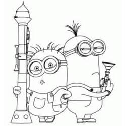 Página para colorir: Minions (Filmes de Animação) #72128 - Páginas para Colorir Imprimíveis Gratuitamente