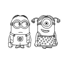 Página para colorir: Minions (Filmes de Animação) #72154 - Páginas para Colorir Imprimíveis Gratuitamente