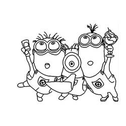 Página para colorir: Minions (Filmes de Animação) #72155 - Páginas para Colorir Imprimíveis Gratuitamente