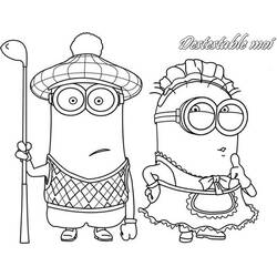 Página para colorir: Minions (Filmes de Animação) #72170 - Páginas para Colorir Imprimíveis Gratuitamente