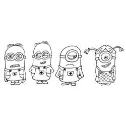 Página para colorir: Minions (Filmes de Animação) #72192 - Páginas para Colorir Imprimíveis Gratuitamente