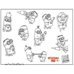 Página para colorir: Minions (Filmes de Animação) #72205 - Páginas para Colorir Imprimíveis Gratuitamente