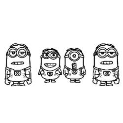 Página para colorir: Minions (Filmes de Animação) #72206 - Páginas para Colorir Imprimíveis Gratuitamente