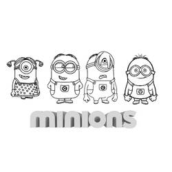 Página para colorir: Minions (Filmes de Animação) #72212 - Páginas para Colorir Imprimíveis Gratuitamente