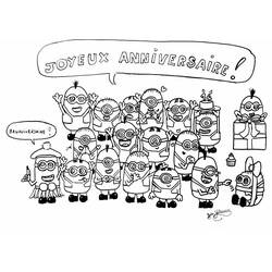 Página para colorir: Minions (Filmes de Animação) #72233 - Páginas para Colorir Imprimíveis Gratuitamente