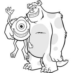 Desenhos para colorir: Monsters Inc. - Páginas para Colorir Imprimíveis Gratuitamente