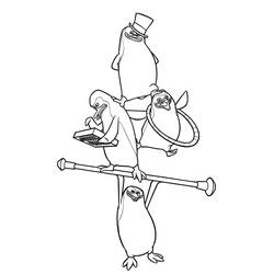 Desenhos para colorir: Os Pinguins de Madagascar - Páginas para Colorir Imprimíveis Gratuitamente