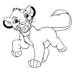 Desenho Simba (Filmes de Animação) #202500 para imprimir e colorir