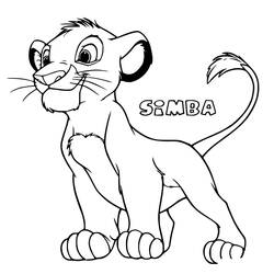 Desenho Simba (Filmes de Animação) #202501 para imprimir e colorir