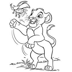 Desenho Simba (Filmes de Animação) #202511 para imprimir e colorir