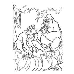 Página para colorir: Tarzan (Filmes de Animação) #131083 - Páginas para Colorir Imprimíveis Gratuitamente