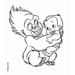 Página para colorir: Tarzan (Filmes de Animação) #131086 - Páginas para Colorir Imprimíveis Gratuitamente