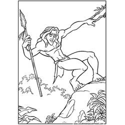 Página para colorir: Tarzan (Filmes de Animação) #131088 - Páginas para Colorir Imprimíveis Gratuitamente