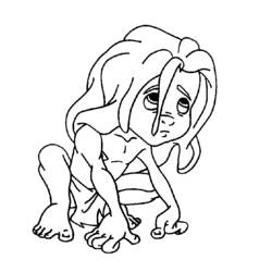 Página para colorir: Tarzan (Filmes de Animação) #131093 - Páginas para Colorir Imprimíveis Gratuitamente