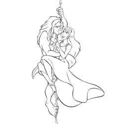 Página para colorir: Tarzan (Filmes de Animação) #131100 - Páginas para Colorir Imprimíveis Gratuitamente