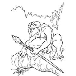 Página para colorir: Tarzan (Filmes de Animação) #131101 - Páginas para Colorir Imprimíveis Gratuitamente
