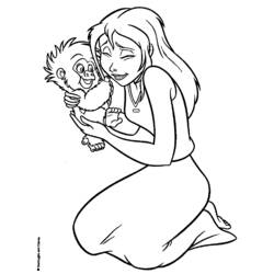Página para colorir: Tarzan (Filmes de Animação) #131104 - Páginas para Colorir Imprimíveis Gratuitamente