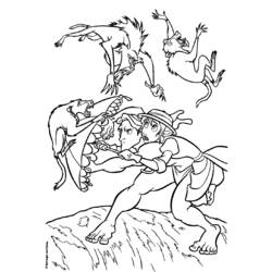 Página para colorir: Tarzan (Filmes de Animação) #131156 - Páginas para Colorir Imprimíveis Gratuitamente