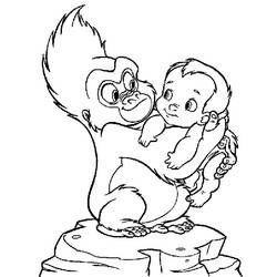 Página para colorir: Tarzan (Filmes de Animação) #131158 - Páginas para Colorir Imprimíveis Gratuitamente